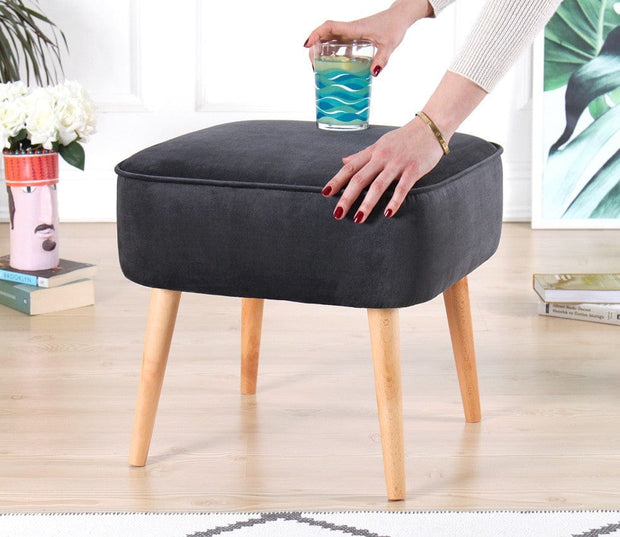 Pouf in tessuto Moouv Grigio (2)