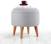 Pouf in tessuto Moouv Grigio