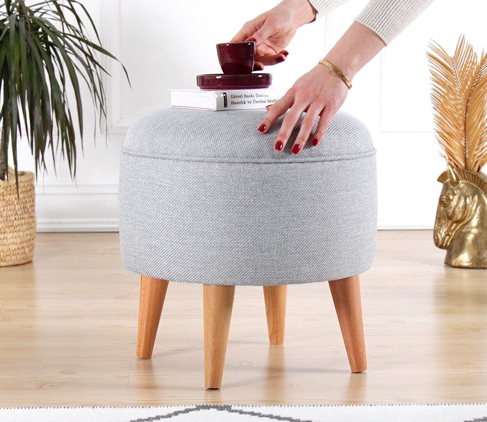 Pouf in tessuto Moouv Grigio (2)