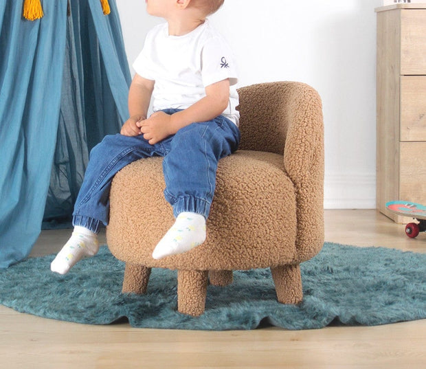 Pouf in tessuto Moouv Marrone (2)