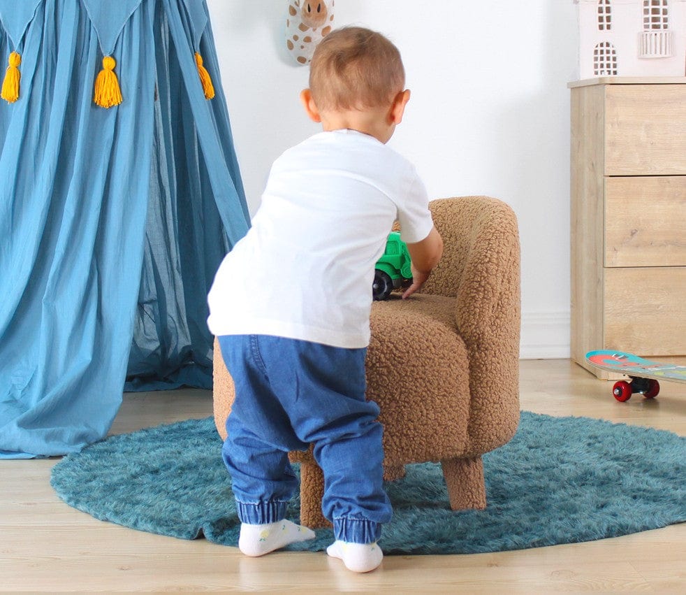 Pouf in tessuto Moouv Marrone (3)