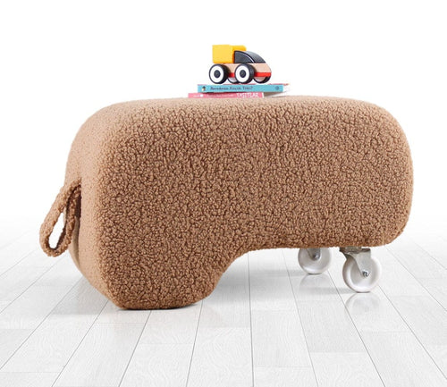 Pouf in tessuto Moouv Marrone