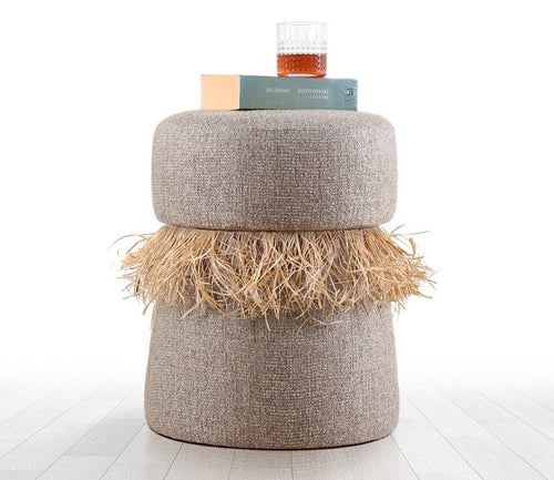 Pouf in tessuto Moouv Marrone