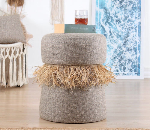 Pouf in tessuto Moouv Marrone (1)