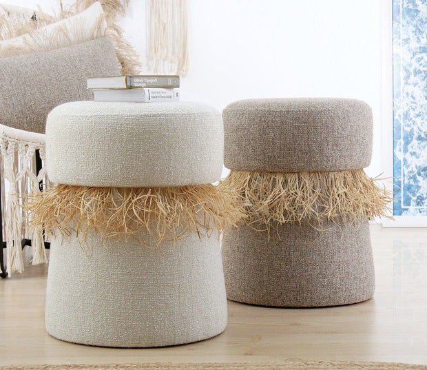 Pouf in tessuto Moouv Marrone (3)