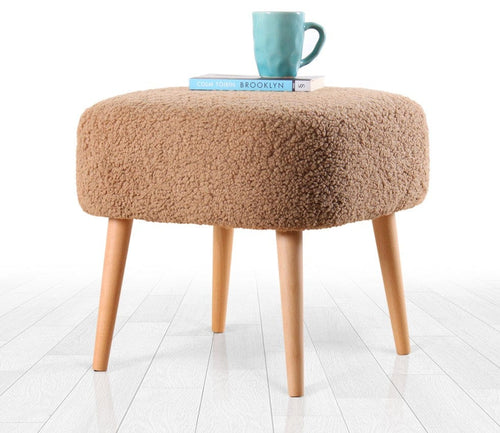 Pouf in tessuto Moouv Marrone