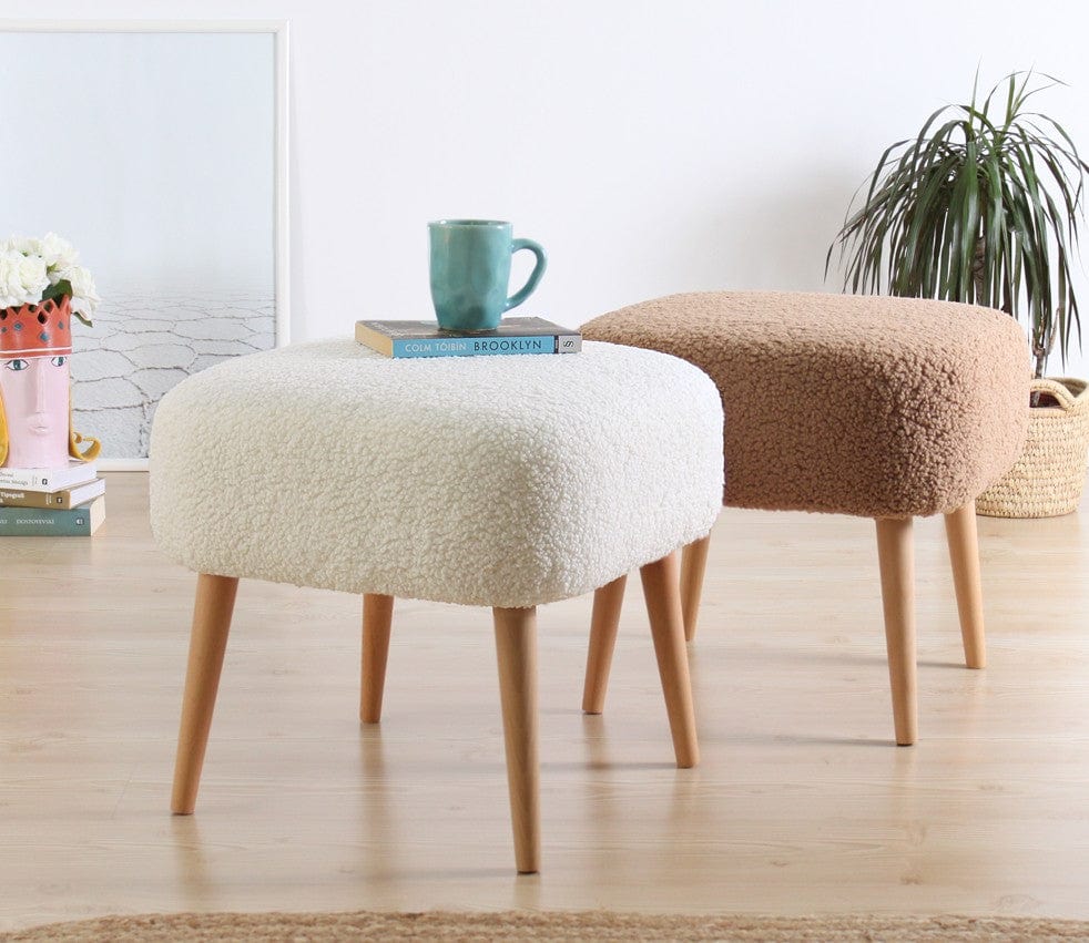Pouf in tessuto Moouv Marrone (3)