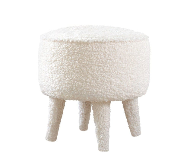 Pouf in tessuto Moouv Round Bianco (6)