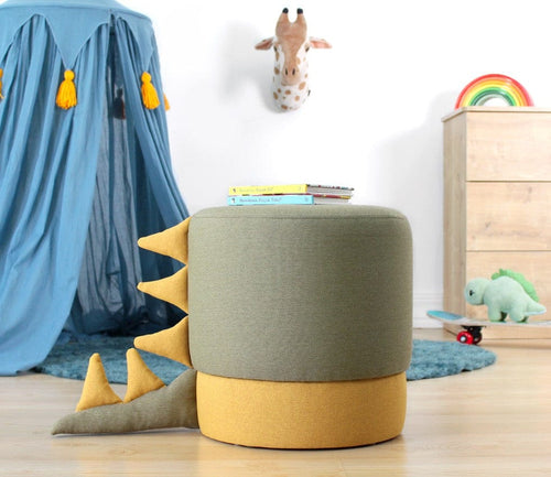 Pouf in tessuto Moouv Verde (1)