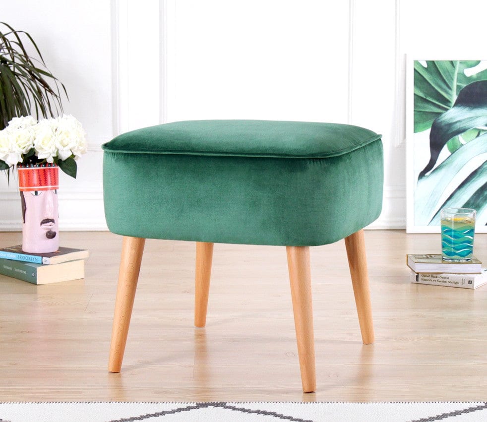 Pouf in tessuto Moouv Verde (1)