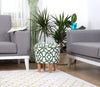 Pouf in tessuto Moss Verde (2)
