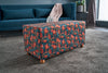 Pouf in tessuto Nergis Rectangle Multicolore (2)