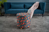 Pouf in tessuto Nergis Round Multicolore