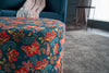 Pouf in tessuto Nergis Round Multicolore (1)