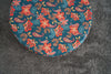 Pouf in tessuto Nergis Round Multicolore (2)
