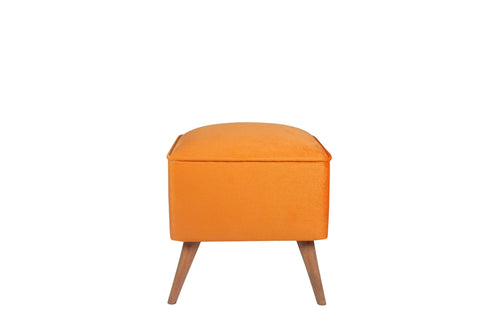 Pouf in tessuto New Bern Arancia (1)