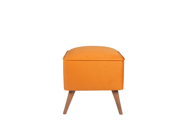 Pouf in tessuto New Bern Arancia (1)