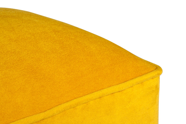 Pouf in tessuto New Bern Giallo (2)