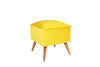 Pouf in tessuto New Bern Giallo