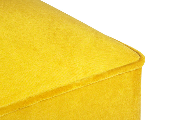 Pouf in tessuto New Bern Giallo (2)