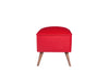 Pouf in tessuto New Bern Rosso (1)