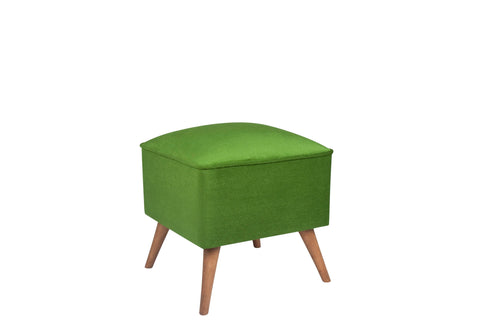 Pouf in tessuto New Bern Verde