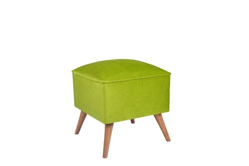 Pouf in tessuto New Bern Verde