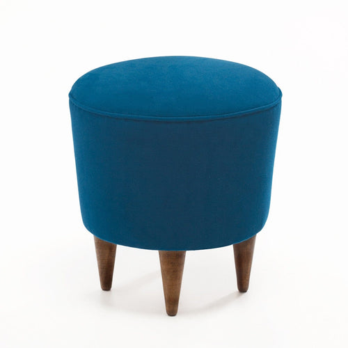 Pouf in tessuto Norva Blu