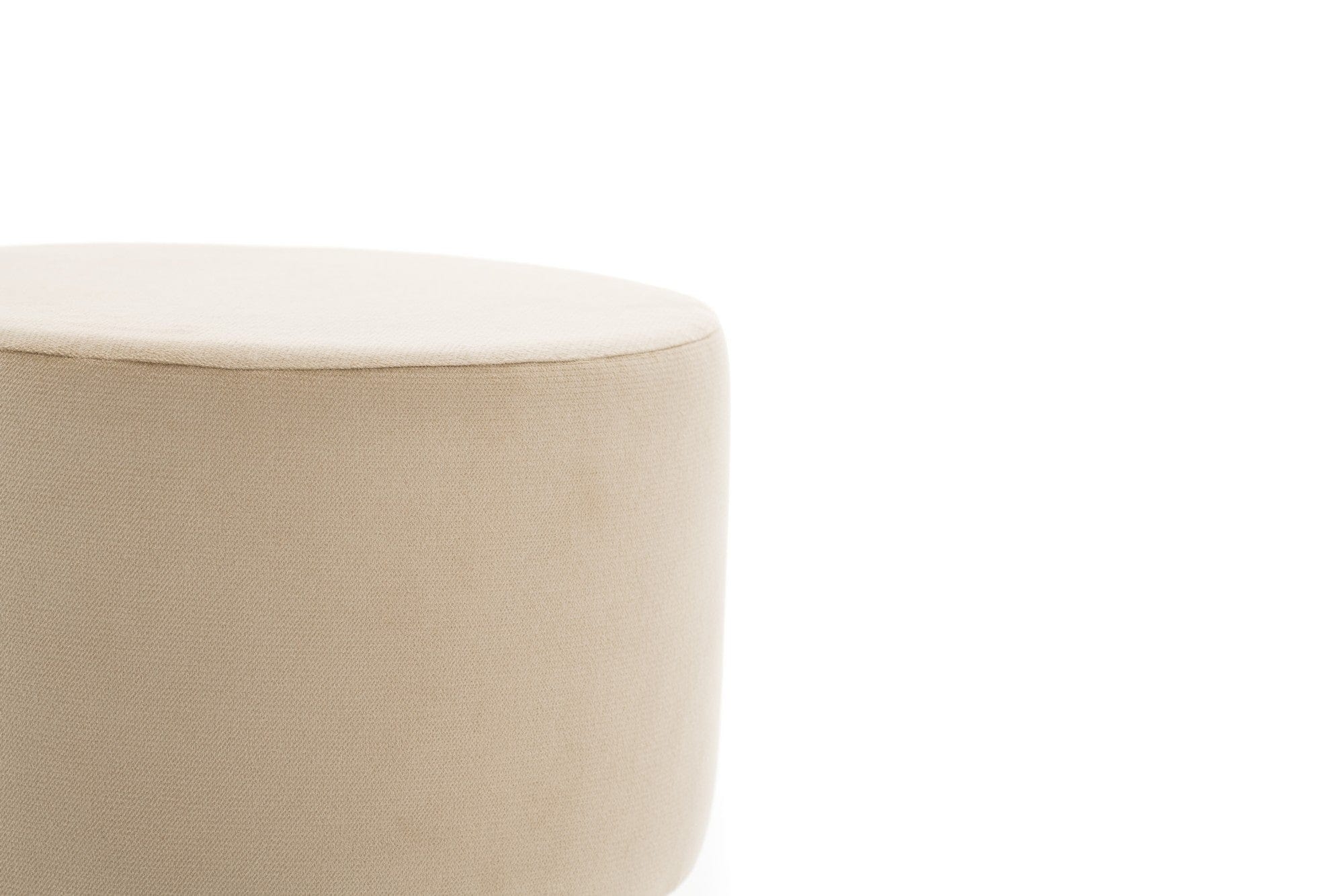 Pouf in tessuto Octo Crema (5)
