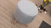 Pouf in tessuto Octo Grigio (2)