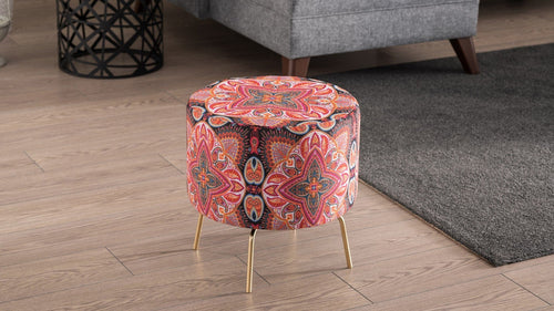 Pouf in tessuto Octo Multicolore (1)