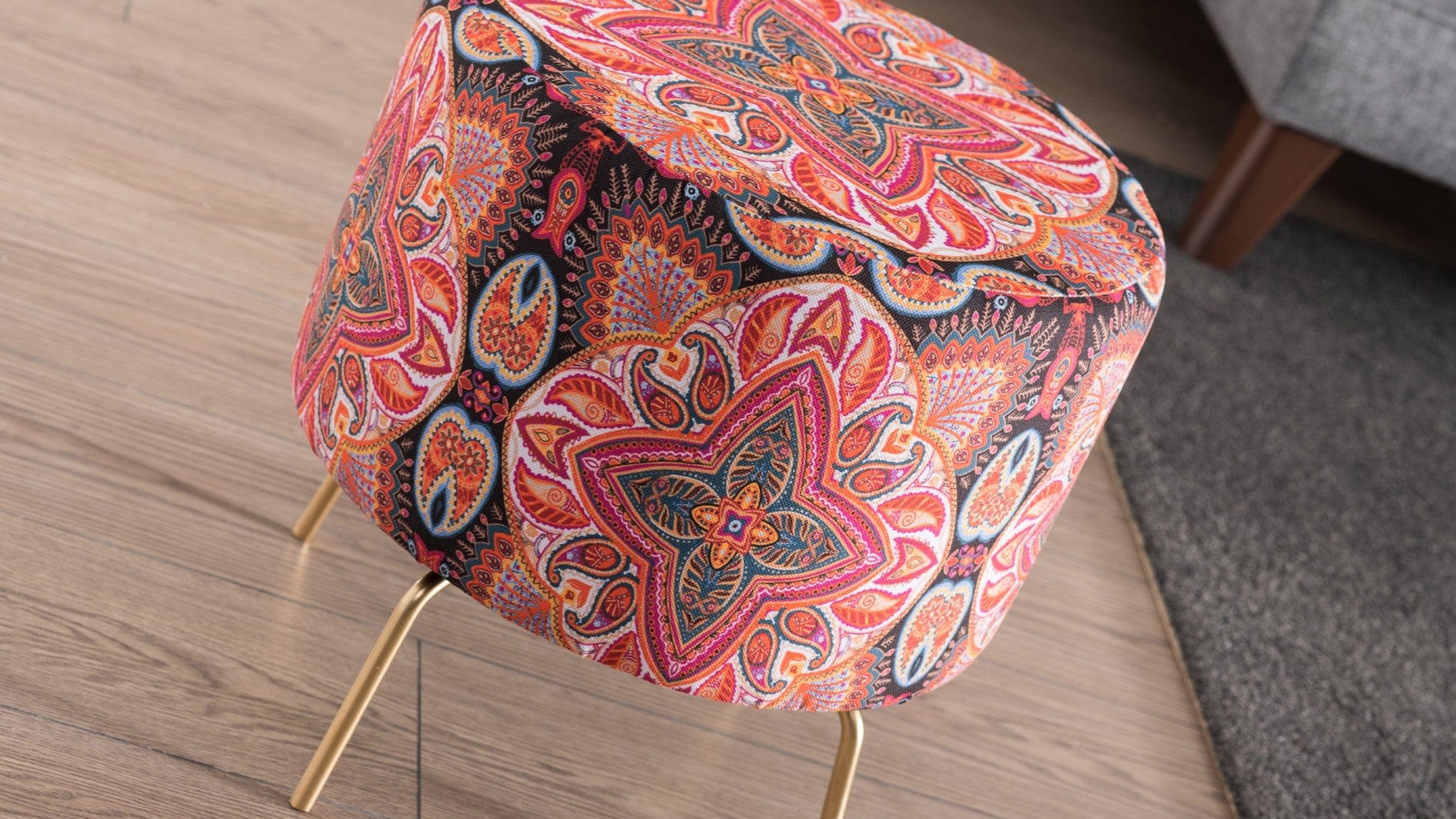 Pouf in tessuto Octo Multicolore (2)