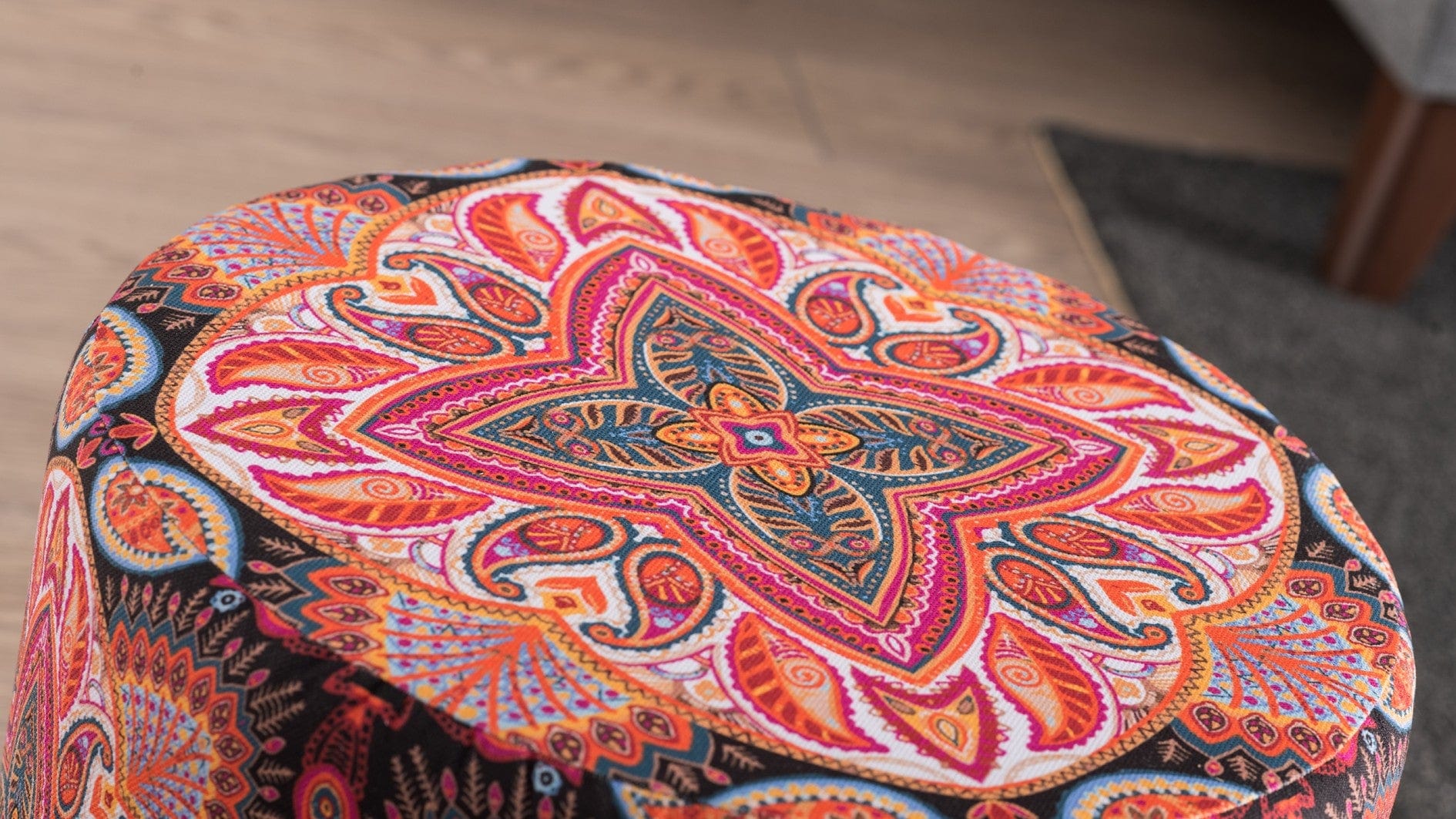 Pouf in tessuto Octo Multicolore (3)