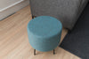 Pouf in tessuto Octo Turchese (3)