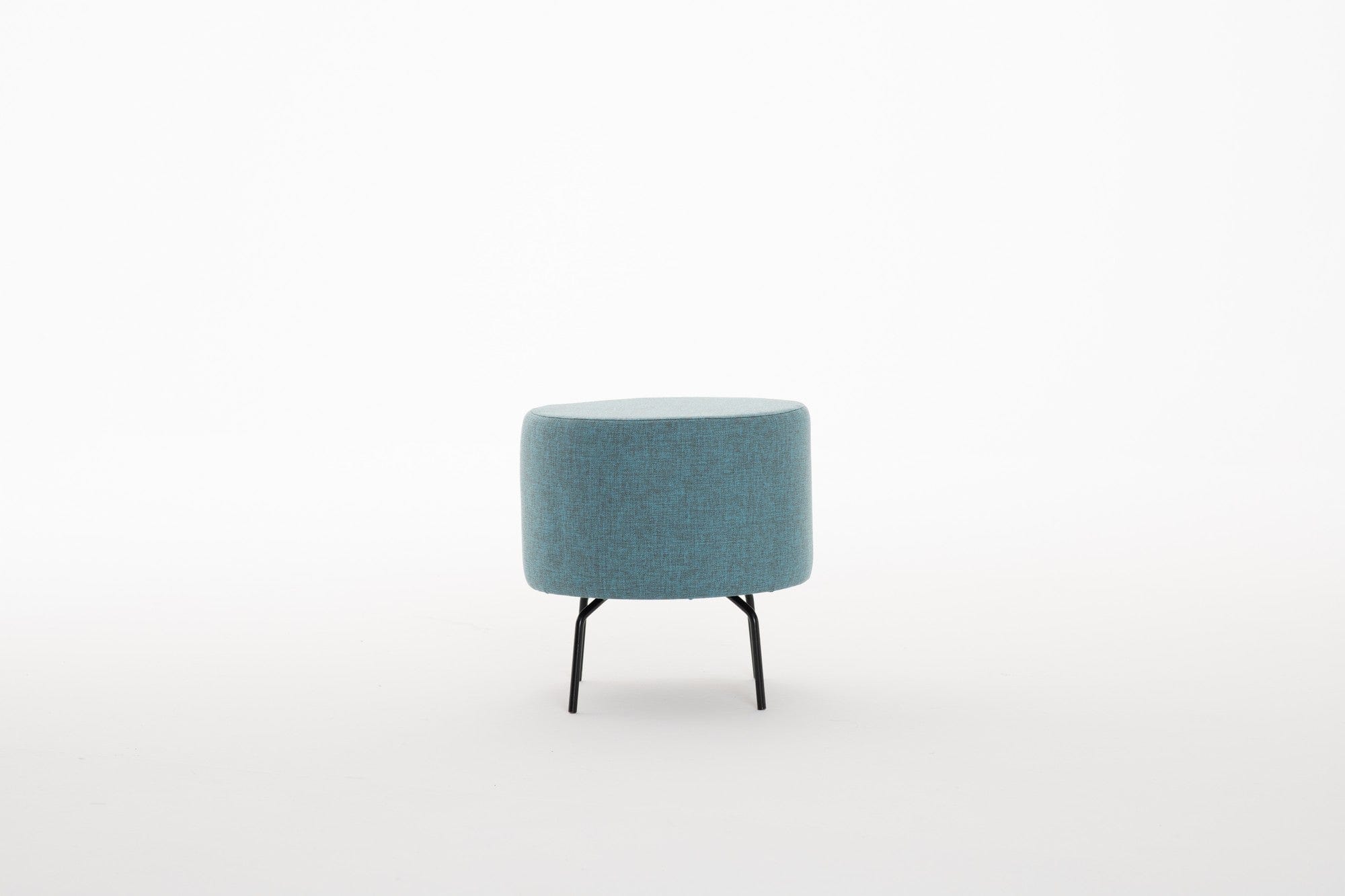 Pouf in tessuto Octo Turchese (5)