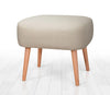 Pouf in tessuto Parrot Crema (3)