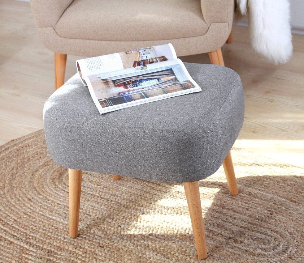 Pouf in tessuto Parrot Grigio (3)