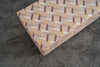 Pouf in tessuto Perla Rectangle Multicolore (3)