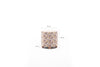 Pouf in tessuto Perla Round Multicolore (5)