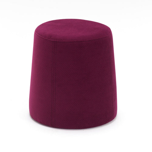Pouf in tessuto Petek Bordeaux (1)