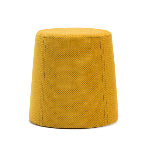 Pouf in tessuto Petek Giallo