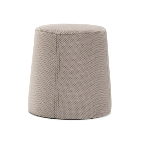 Pouf in tessuto Petek Grigio