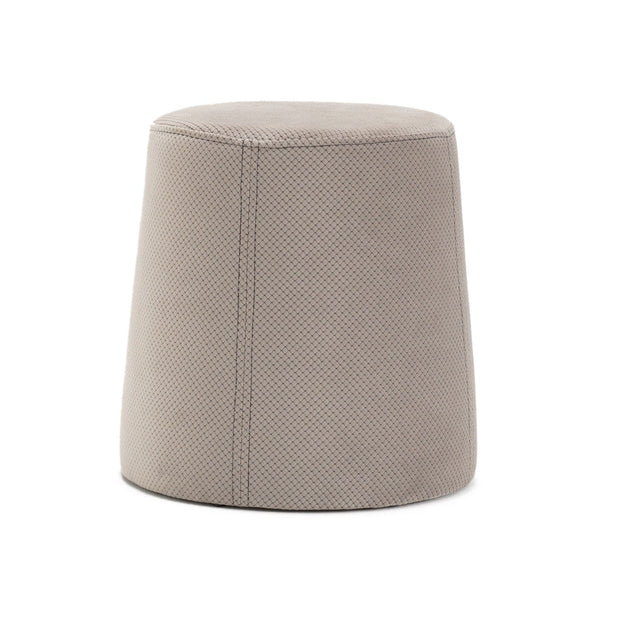 Pouf in tessuto Petek Grigio
