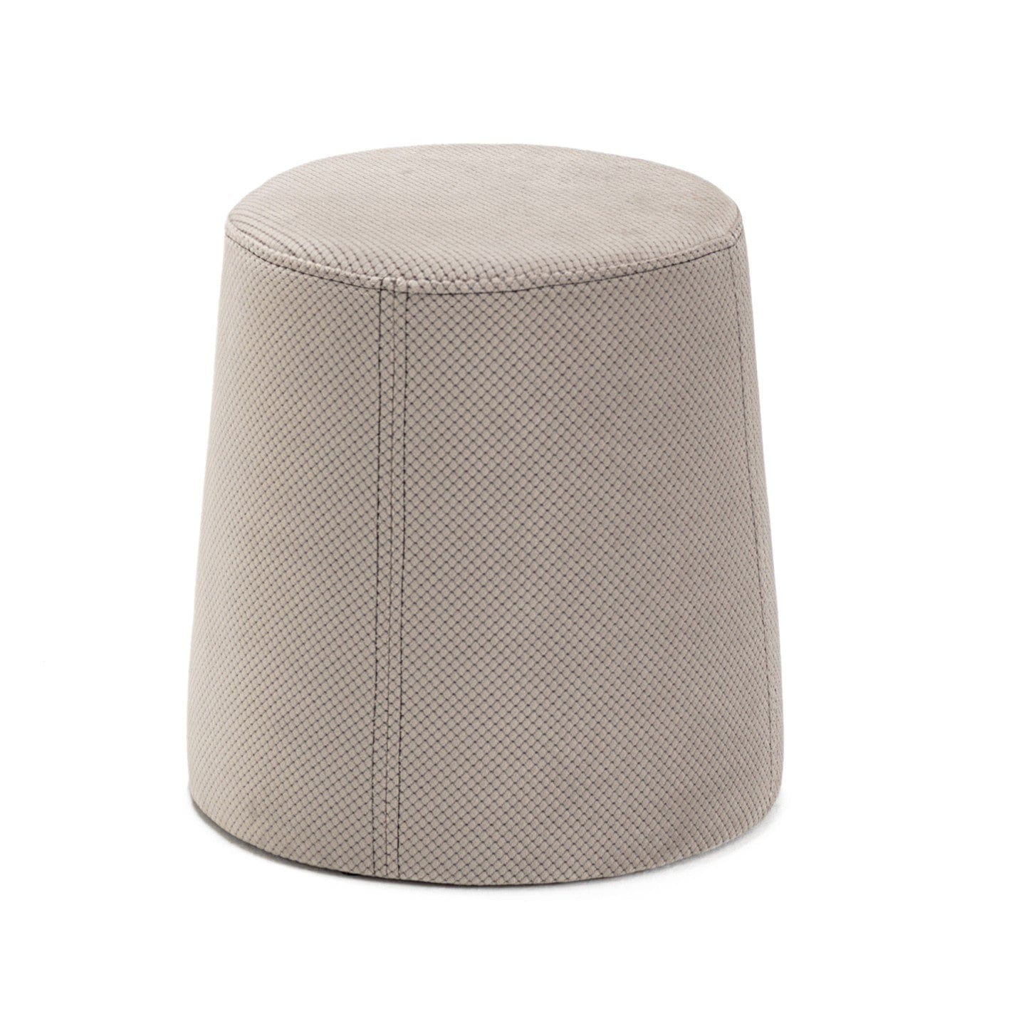Pouf in tessuto Petek Grigio (1)