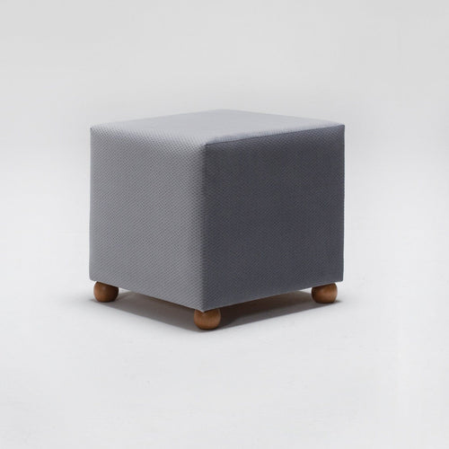 Pouf in tessuto Ranma Grigio