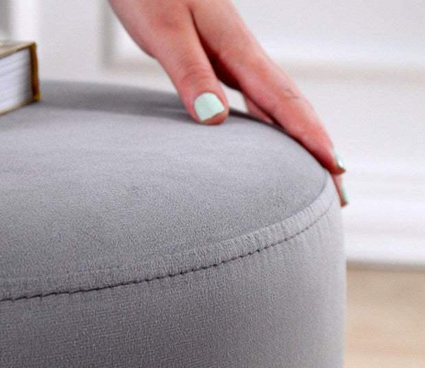 Pouf in tessuto Ropp Grigio (3)