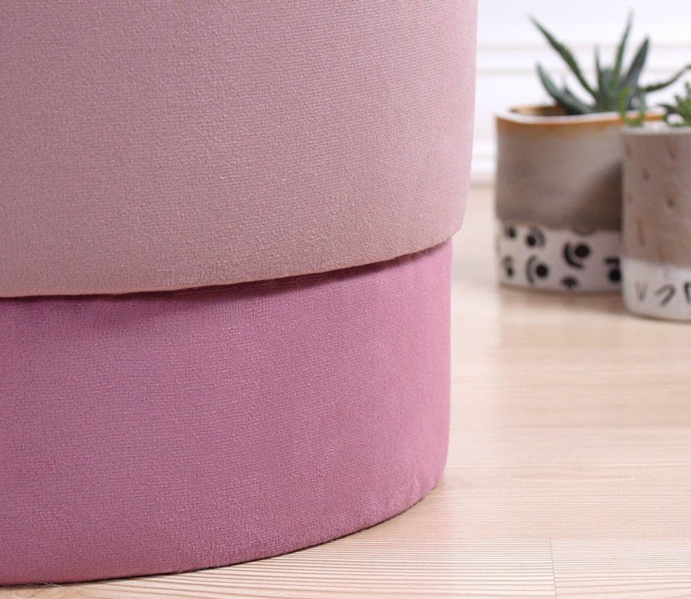 Pouf in tessuto Ropp Rosa (4)