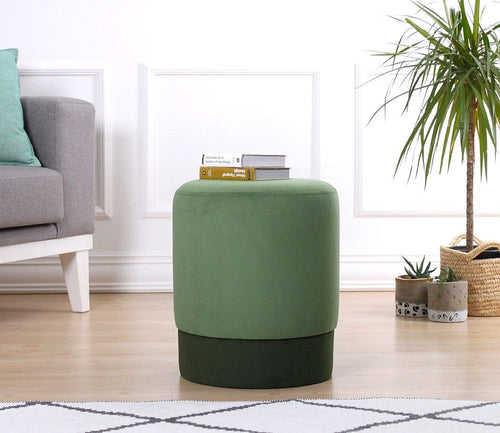 Pouf in tessuto Ropp Verde (1)
