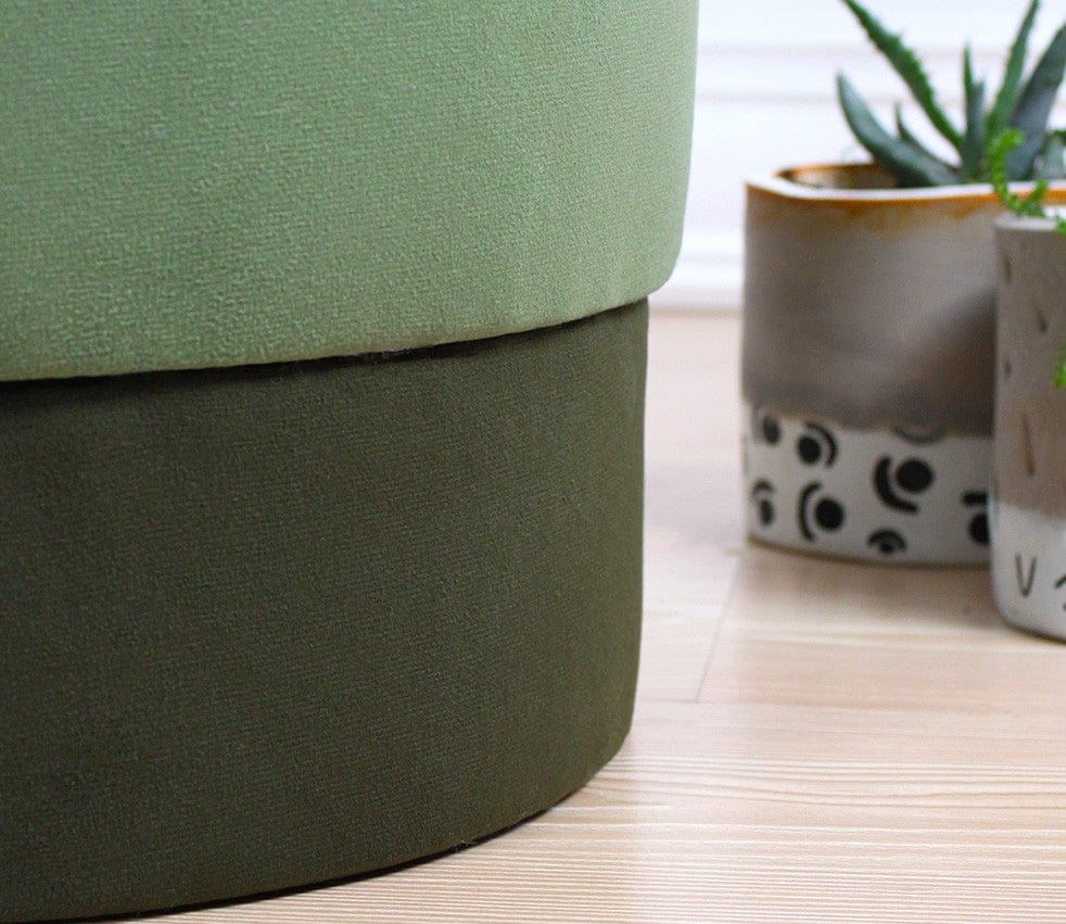 Pouf in tessuto Ropp Verde (4)