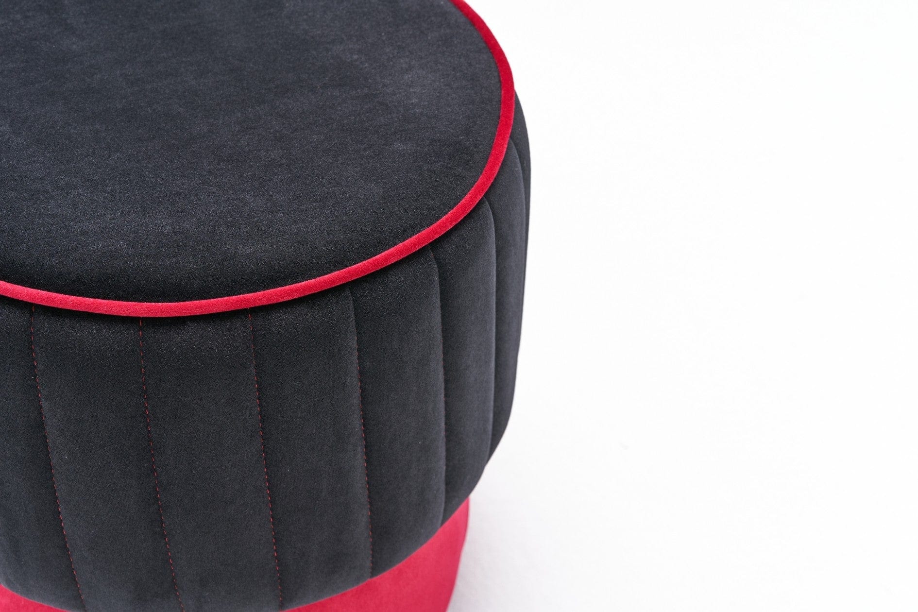 Pouf in tessuto Rose Antracite (5)
